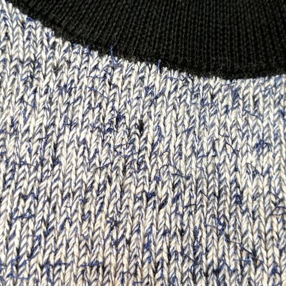 DEREK LAM 10 CROSBY Colorblock Pattern Wool Crew Neck Sweater S - Picture 3 of 8